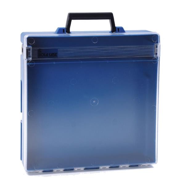 Rolacase Without Dividers, Blue With Clear Lid